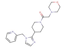 4-(2-oxo-2-{4-[1-(2-pyridinylmethyl)-1H-imidazol-2-yl]-1-piperidinyl}ethyl)morpholine