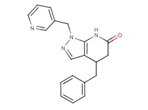 4-benzyl-1-(pyridin-3-ylmethyl)-1,4,5,7-tetrahydro-6H-pyrazolo[3,4-b]pyridin-6-one