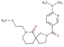 2-{[6-(dimethylamino)pyridin-3-yl]carbonyl}-7-(2-methoxyethyl)-2,7-diazaspiro[4.5]decan-6-one
