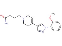 4-[4-[1-(2-methoxyphenyl)-1H-pyrazol-4-yl]-3,6-dihydropyridin-1(2H)-yl]butanamide