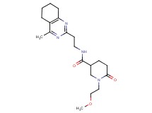 1-(2-methoxyethyl)-N-[2-(4-methyl-5,6,7,8-tetrahydro-2-quinazolinyl)ethyl]-6-oxo-3-piperidinecarboxamide
