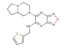 6-(hexahydropyrrolo[1,2-a]pyrazin-2(1H)-yl)-N-(2-thienylmethyl)[1,2,5]oxadiazolo[3,4-b]pyrazin-5-amine