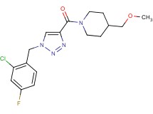 1-{[1-(2-chloro-4-fluorobenzyl)-1H-1,2,3-triazol-4-yl]carbonyl}-4-(methoxymethyl)piperidine