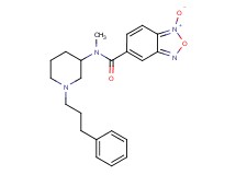 N-methyl-N-[1-(3-phenylpropyl)-3-piperidinyl]-2,1,3-benzoxadiazole-5-carboxamide 1-oxide