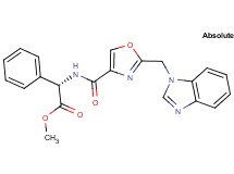 methyl (2S)-({[2-(1H-benzimidazol-1-ylmethyl)-1,3-oxazol-4-yl]carbonyl}amino)(phenyl)acetate
