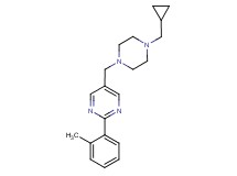5-{[4-(cyclopropylmethyl)piperazin-1-yl]methyl}-2-(2-methylphenyl)pyrimidine