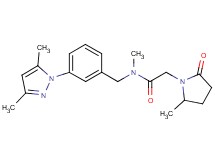 N-[3-(3,5-dimethyl-1H-pyrazol-1-yl)benzyl]-N-methyl-2-(2-methyl-5-oxopyrrolidin-1-yl)acetamide