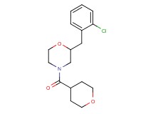 2-(2-chlorobenzyl)-4-(tetrahydro-2H-pyran-4-ylcarbonyl)morpholine