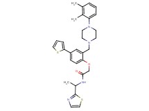 2-[2-{[4-(2,3-dimethylphenyl)-1-piperazinyl]methyl}-4-(2-thienyl)phenoxy]-N-[1-(1,3-thiazol-2-yl)ethyl]acetamide