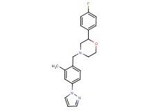 2-(4-fluorophenyl)-4-[2-methyl-4-(1H-pyrazol-1-yl)benzyl]morpholine