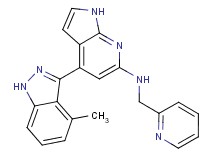 4-(4-methyl-1H-indazol-3-yl)-N-(pyridin-2-ylmethyl)-1H-pyrrolo[2,3-b]pyridin-6-amine