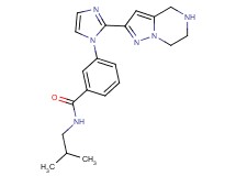 N-isobutyl-3-[2-(4,5,6,7-tetrahydropyrazolo[1,5-a]pyrazin-2-yl)-1H-imidazol-1-yl]benzamide hydrochloride