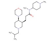 3-[(3S*,4R*)-1-isobutyl-4-(4-morpholinyl)-3-piperidinyl]-N-methyl-N-(1-methyl-4-piperidinyl)propanamide