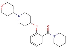 4-[2-(1-piperidinylcarbonyl)phenoxy]-1-(tetrahydro-2H-pyran-4-yl)piperidine