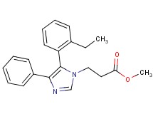 methyl 3-[5-(2-ethylphenyl)-4-phenyl-1H-imidazol-1-yl]propanoate