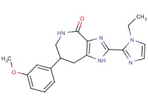 2-(1-ethyl-1H-imidazol-2-yl)-7-(3-methoxyphenyl)-5,6,7,8-tetrahydroimidazo[4,5-c]azepin-4(1H)-one