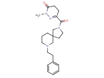 2-methyl-6-{[7-(2-phenylethyl)-2,7-diazaspiro[4.5]dec-2-yl]carbonyl}-4,5-dihydro-3(2H)-pyridazinone