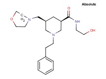 (3R,5S)-N-(2-hydroxyethyl)-5-(4-morpholinylmethyl)-1-(2-phenylethyl)-3-piperidinecarboxamide
