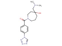 4-[(dimethylamino)methyl]-1-[4-(1H-tetrazol-1-yl)benzoyl]-4-azepanol