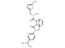 (3aR*,6S*)-2-(4-isopropylphenyl)-N-methyl-N-[(5-methyl-2-furyl)methyl]-1-oxo-1,2,3,6,7,7a-hexahydro-3a,6-epoxyisoindole-7-carboxamide