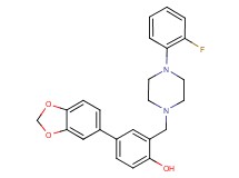 4-(1,3-benzodioxol-5-yl)-2-{[4-(2-fluorophenyl)-1-piperazinyl]methyl}phenol
