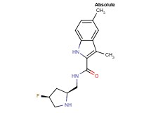 N-{[(2S,4S)-4-fluoro-2-pyrrolidinyl]methyl}-3,5-dimethyl-1H-indole-2-carboxamide hydrochloride
