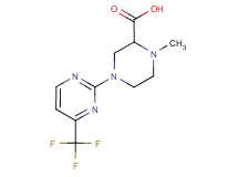 1-methyl-4-[4-(trifluoromethyl)pyrimidin-2-yl]piperazine-2-carboxylic acid