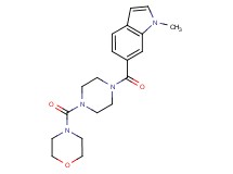 1-methyl-6-{[4-(4-morpholinylcarbonyl)-1-piperazinyl]carbonyl}-1H-indole