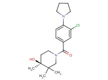 (4S*)-1-(3-chloro-4-pyrrolidin-1-ylbenzoyl)-3,3,4-trimethylpiperidin-4-ol