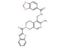 N-{[7-(1-benzofuran-2-ylcarbonyl)-3-methyl-5,6,7,8-tetrahydro-2,7-naphthyridin-4-yl]methyl}-1,3-benzodioxole-5-carboxamide