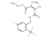 ethyl 5-({[5-fluoro-2-(trifluoromethyl)benzyl]amino}carbonyl)-1H-imidazole-4-carboxylate