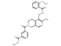 methyl 3-{[6-methyl-5-({[2-(methylthio)benzoyl]amino}methyl)-3,4-dihydro-2,7-naphthyridin-2(1H)-yl]carbonyl}benzoate