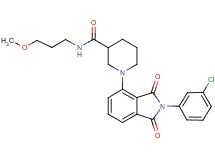 1-[2-(3-chlorophenyl)-1,3-dioxo-2,3-dihydro-1H-isoindol-4-yl]-N-(3-methoxypropyl)-3-piperidinecarboxamide