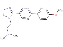 (2-{2-[2-(4-methoxyphenyl)pyrimidin-5-yl]-1H-imidazol-1-yl}ethyl)dimethylamine