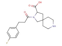 2-[3-(4-fluorophenyl)propanoyl]-2,8-diazaspiro[4.5]decane-3-carboxylic acid