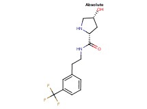 (4R)-4-hydroxy-N-{2-[3-(trifluoromethyl)phenyl]ethyl}-D-prolinamide