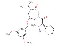 6-[(3,5-dimethoxybenzyl)oxy]-1-isopropyl-4-[(2-methyl-4,5,6,7-tetrahydro-2H-indazol-3-yl)carbonyl]-1,4-diazepan-2-one