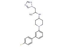 1-(4'-fluoro-3-biphenylyl)-N-[1-methyl-2-(1H-1,2,4-triazol-1-yl)ethyl]-4-piperidinamine