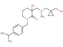3-hydroxy-3-{[{[1-(hydroxymethyl)cyclopropyl]methyl}(methyl)amino]methyl}-1-(4-isopropylbenzyl)piperidin-2-one
