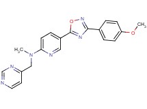 5-[3-(4-methoxyphenyl)-1,2,4-oxadiazol-5-yl]-N-methyl-N-(4-pyrimidinylmethyl)-2-pyridinamine