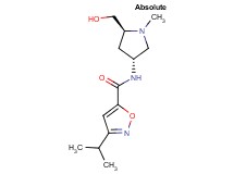 N-[(3R,5S)-5-(hydroxymethyl)-1-methylpyrrolidin-3-yl]-3-isopropylisoxazole-5-carboxamide