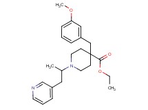 ethyl 4-(3-methoxybenzyl)-1-[1-methyl-2-(3-pyridinyl)ethyl]-4-piperidinecarboxylate