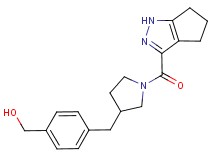 (4-{[1-(1,4,5,6-tetrahydrocyclopenta[c]pyrazol-3-ylcarbonyl)pyrrolidin-3-yl]methyl}phenyl)methanol