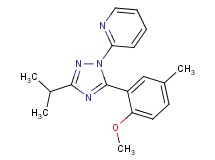 2-[3-isopropyl-5-(2-methoxy-5-methylphenyl)-1H-1,2,4-triazol-1-yl]pyridine