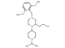 2-[4-(2,6-dimethoxybenzyl)-1-(1-isopropyl-4-piperidinyl)-2-piperazinyl]ethanol