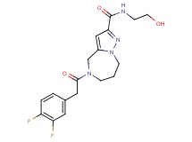 5-[(3,4-difluorophenyl)acetyl]-N-(2-hydroxyethyl)-5,6,7,8-tetrahydro-4H-pyrazolo[1,5-a][1,4]diazepine-2-carboxamide