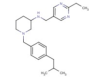 N-[(2-ethyl-5-pyrimidinyl)methyl]-1-(4-isobutylbenzyl)-3-piperidinamine