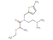 N-[2-(dimethylamino)ethyl]-2-(ethylthio)-N-[(5-methyl-2-thienyl)methyl]propanamide