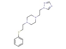 1-[2-(phenylthio)ethyl]-4-[2-(1H-1,2,4-triazol-1-yl)ethyl]piperazine