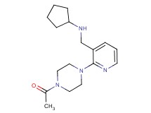 N-{[2-(4-acetyl-1-piperazinyl)-3-pyridinyl]methyl}cyclopentanamine